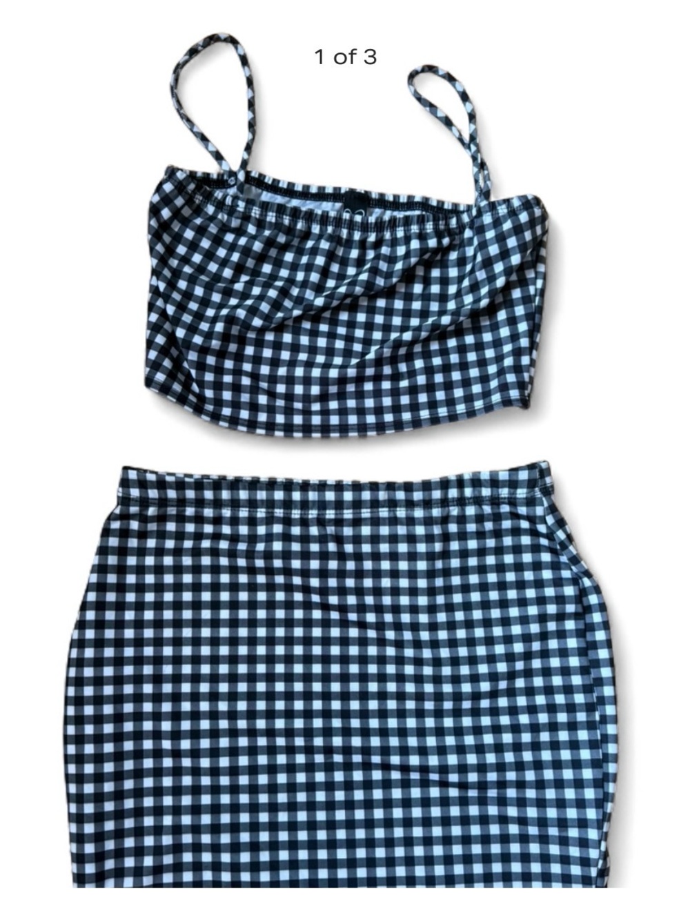Windsor Black and White Gingham Two-Piece Set